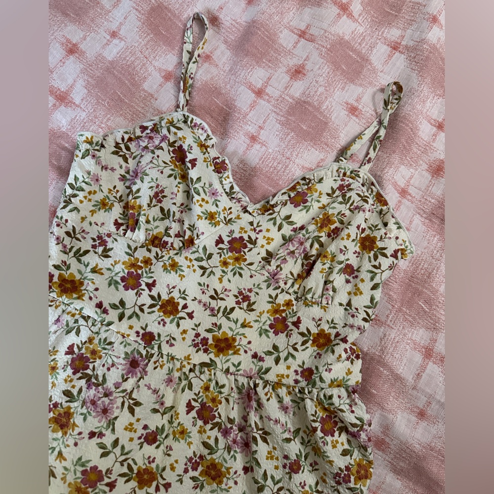 No Boundaries Floral Print Dress with Spaghetti Straps - Picture 2 of 4